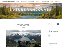 Tablet Screenshot of naturevancouver.ca